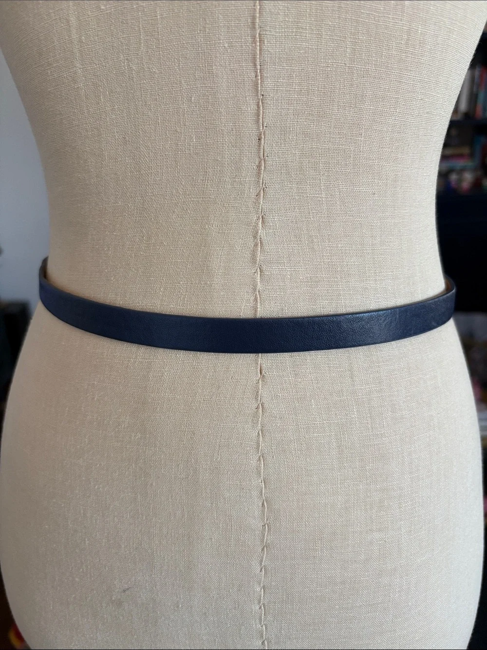 Navy Blue Bow Belt size XS/S 33.5” total